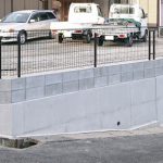 エクステリア工事（北九州市　小倉南区　フェンス設置工事完了①）擁壁上部フェンス設置